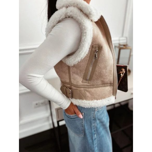 Bundás bézs mellény 