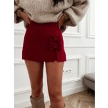 Olasz masnis szoknyanadrág-bordó