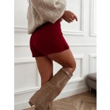 Olasz masnis szoknyanadrág-bordó