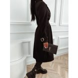 Elegáns olasz fekete kabát