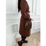 Elegáns olasz barna kabát