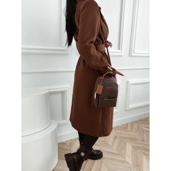 Elegáns olasz barna kabát