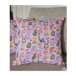 Húsvéti nyuszis díszpárna 